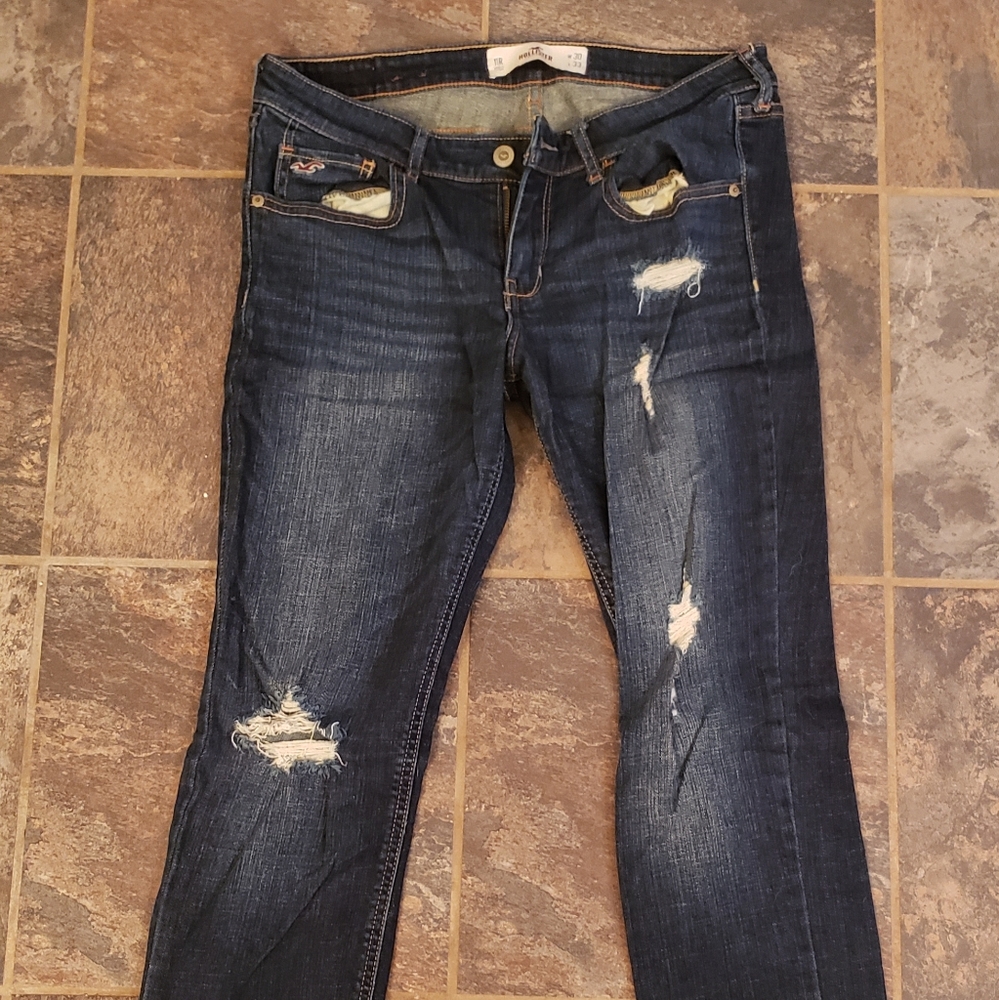 Hollister skinny ripped jeans size 11